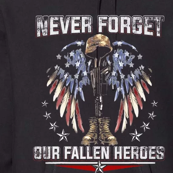 Neve Forget Our Fallen Heroes Memorial Day Premium Hoodie