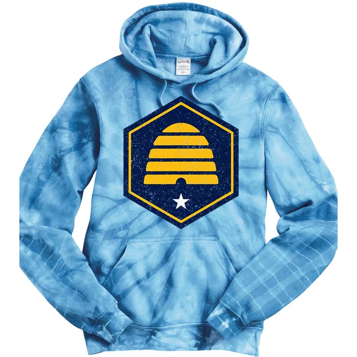 New Flag Of Utah Beehive Symbol Tie Dye Hoodie