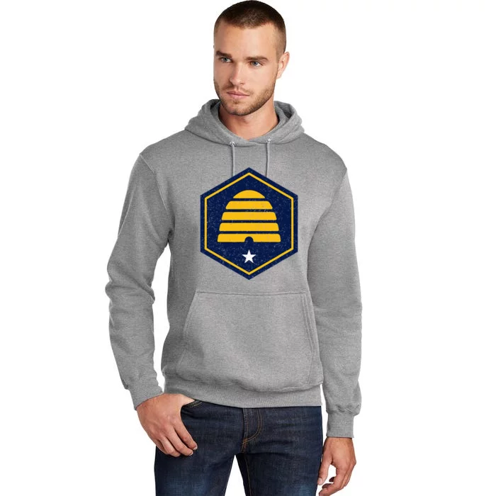 New Flag Of Utah Beehive Symbol Tall Hoodie