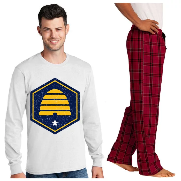 New Flag Of Utah Beehive Symbol Long Sleeve Pajama Set