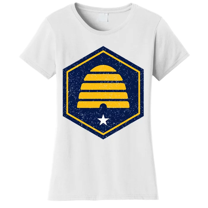 New Flag Of Utah Beehive Symbol Women's T-Shirt