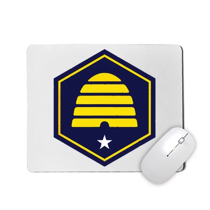 New Flag Of Utah Beehive Symbol Mousepad