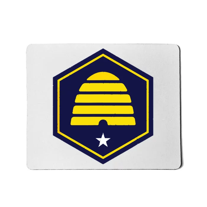 New Flag Of Utah Beehive Symbol Mousepad