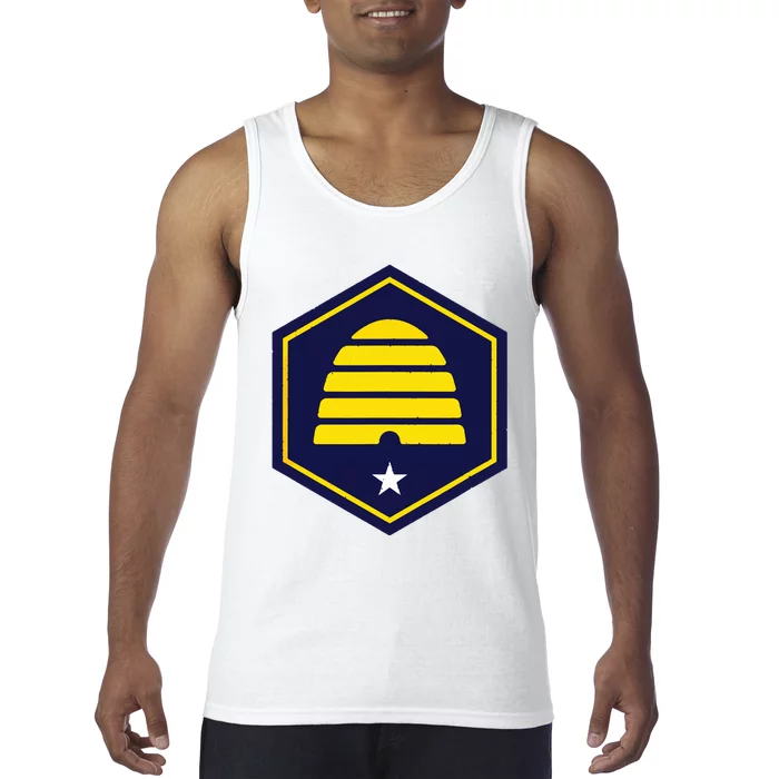 New Flag Of Utah Beehive Symbol Tank Top