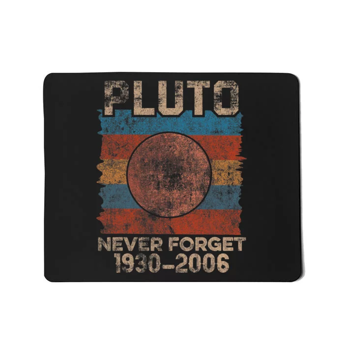 Never Forget Pluto Nerdy Astronomy Space Science Pluto Never Forget Shirts Mousepad