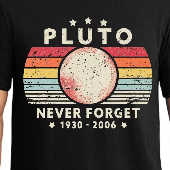 Never Forget Pluto Retro Style Funny Space Science Pajama Set