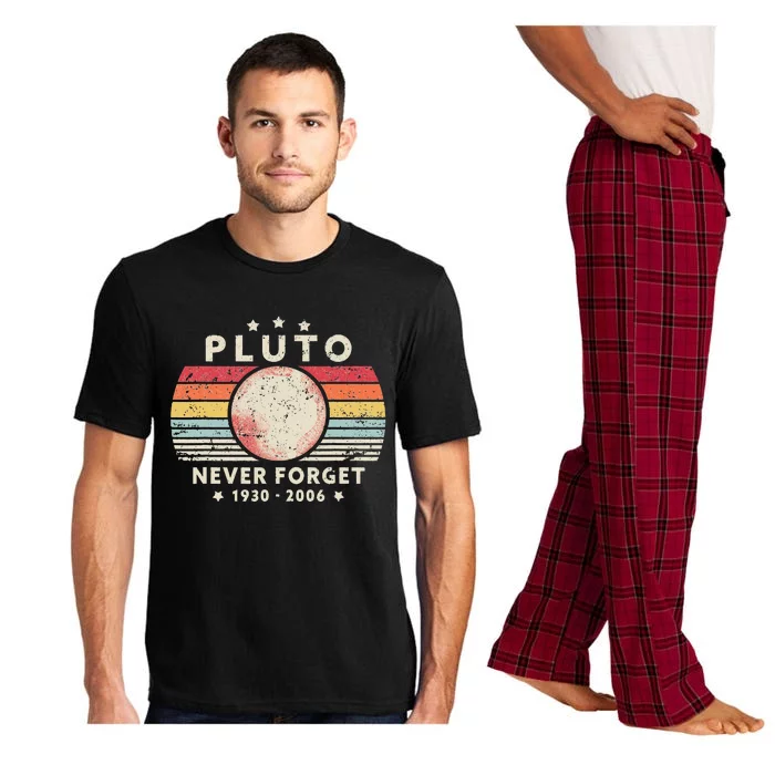 Never Forget Pluto Retro Style Funny Space Science Pajama Set