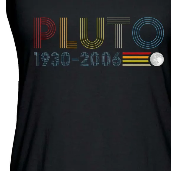 Never Forget Pluto 1930 2006 Nerdy Astronomy Space Science Ladies Essential Flowy Tank