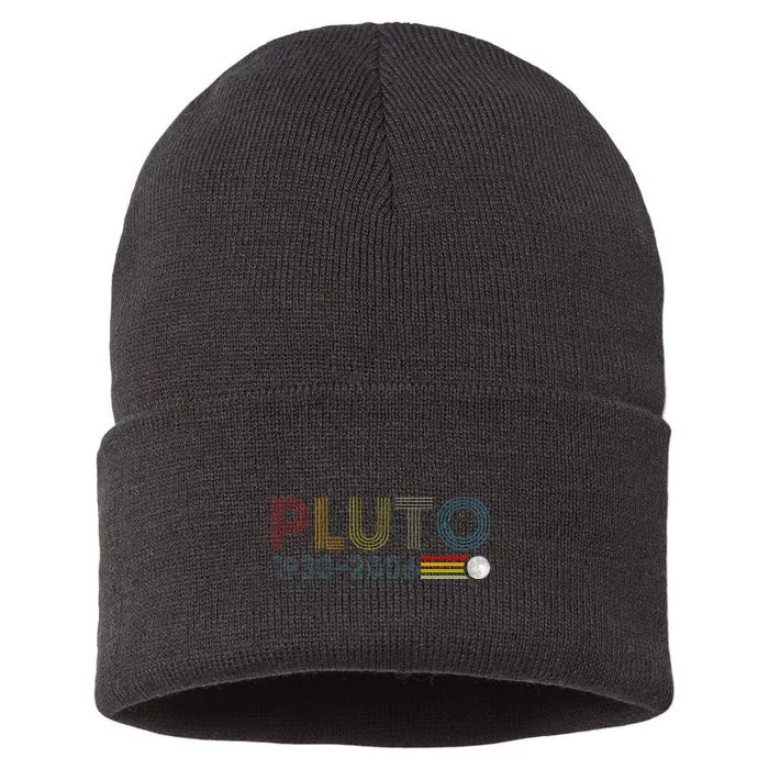 Never Forget Pluto 1930 2006 Nerdy Astronomy Space Science Sustainable Knit Beanie