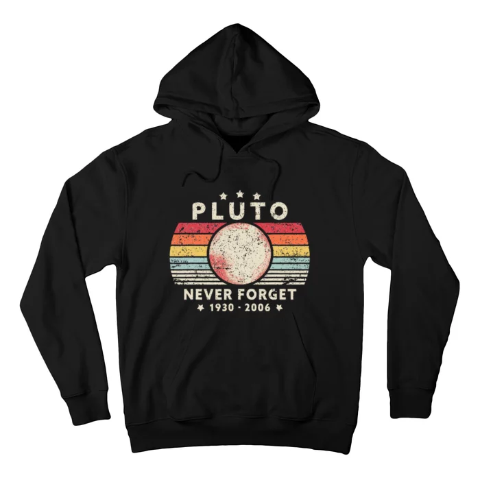 Never Forget Pluto Retro Style Hoodie