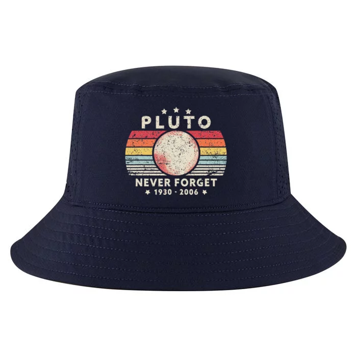 Never Forget Pluto. Retro Style Funny Space Science Cool Comfort Performance Bucket Hat