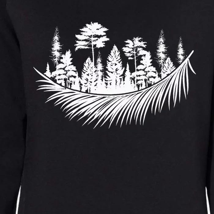 Nature Forest Plants Trees Camping Hiking Mountains Wildlife Womens California Wash Sweatshirt