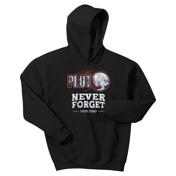 Never Forget Pluto Funny Space Planet Astronomer Kids Hoodie