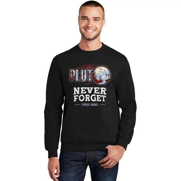 Never Forget Pluto vintage Space Planet Astronomer Sweatshirt