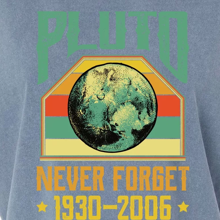 Never Forget Pluto Cool Gift Garment-Dyed Women's Muscle Tee