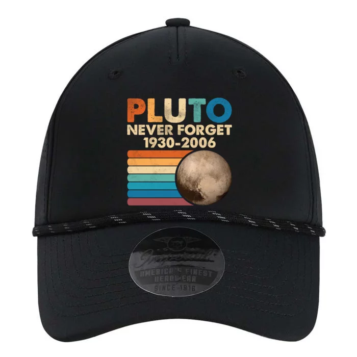 Never Forget Pluto Gift Retro Style Funny Space Science Cool Gift Performance The Dyno Cap