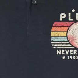 Never Forget Pluto Softstyle Adult Sport Polo