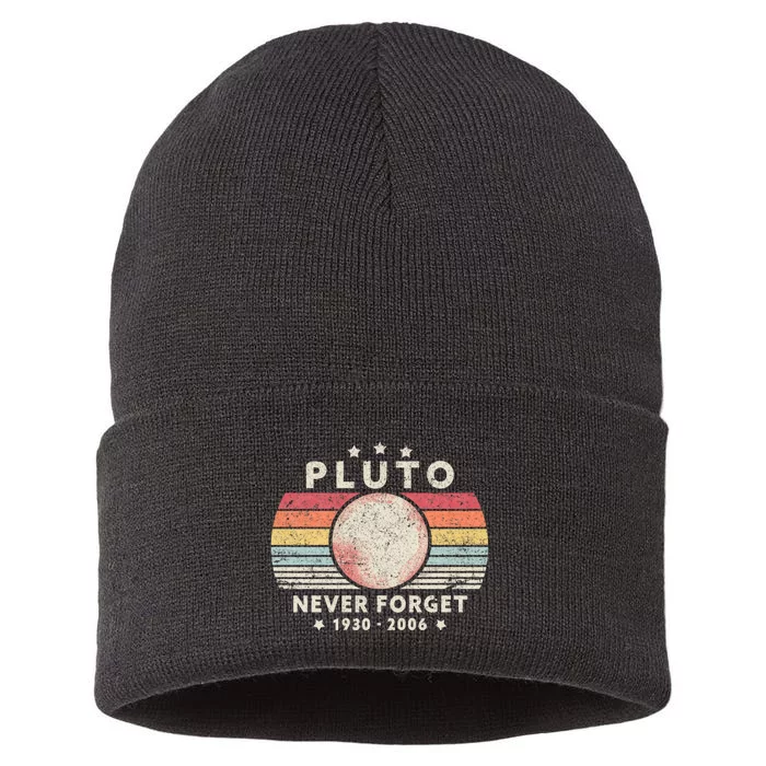 Never Forget Pluto Sustainable Knit Beanie