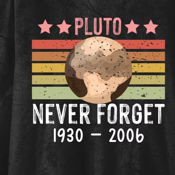 Never Forget Pluto Hooded Wearable Blanket