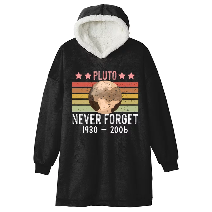 Never Forget Pluto Hooded Wearable Blanket