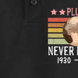 Never Forget Pluto Dry Zone Grid Performance Polo