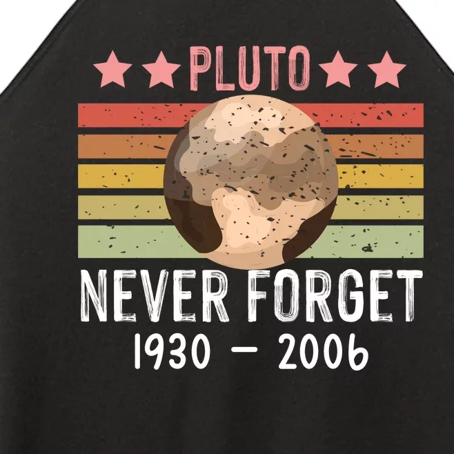 Never Forget Pluto Women’s Perfect Tri Rocker Tank