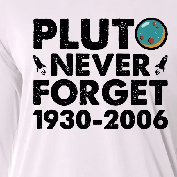 Never Forget Pluto T Cooling Performance Long Sleeve Crew