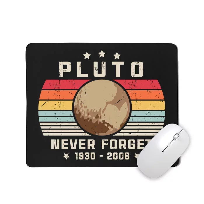 Never Forget Pluto Mousepad