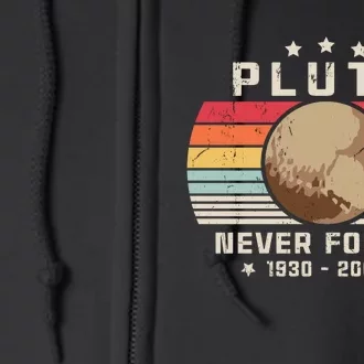 Never Forget Pluto Full Zip Hoodie