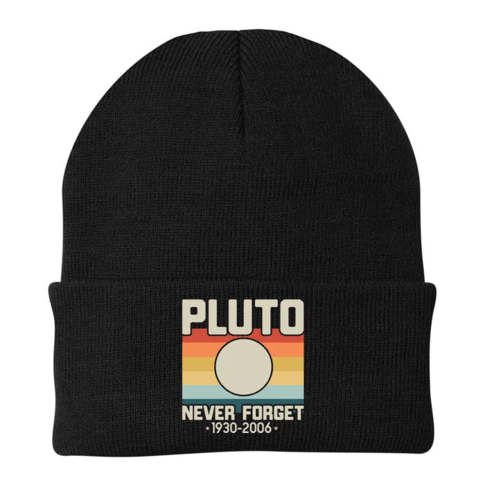 Never Forget Pluto Funny Retro Style Knit Cap Winter Beanie