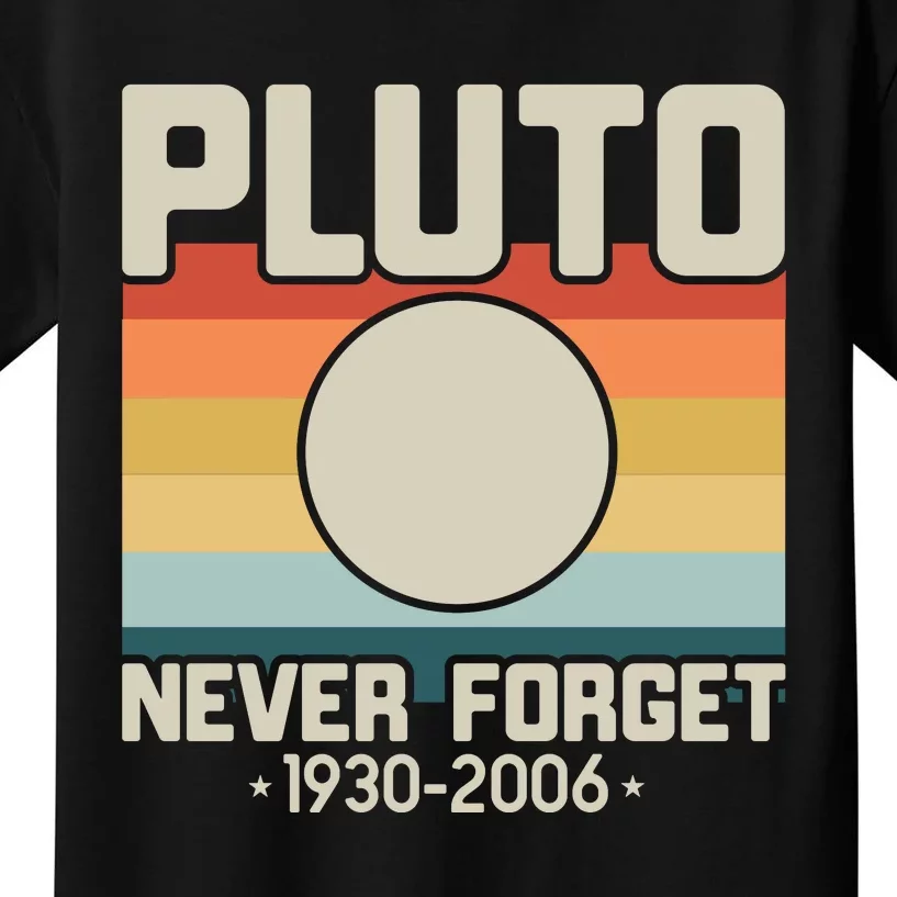 Never Forget Pluto Funny Retro Style Kids T-Shirt