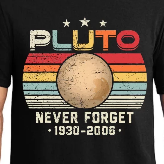 Never Forget Pluto Retro Funny Science Space Pajama Set