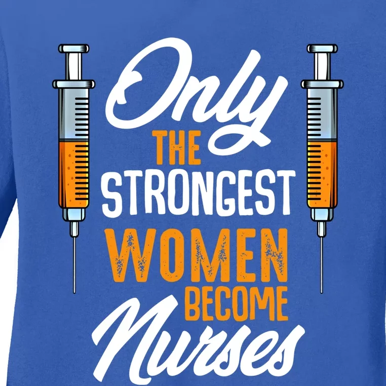 Nurse Funny Recover Nursing Care Profession Health Medical Gift Ladies Long Sleeve Shirt