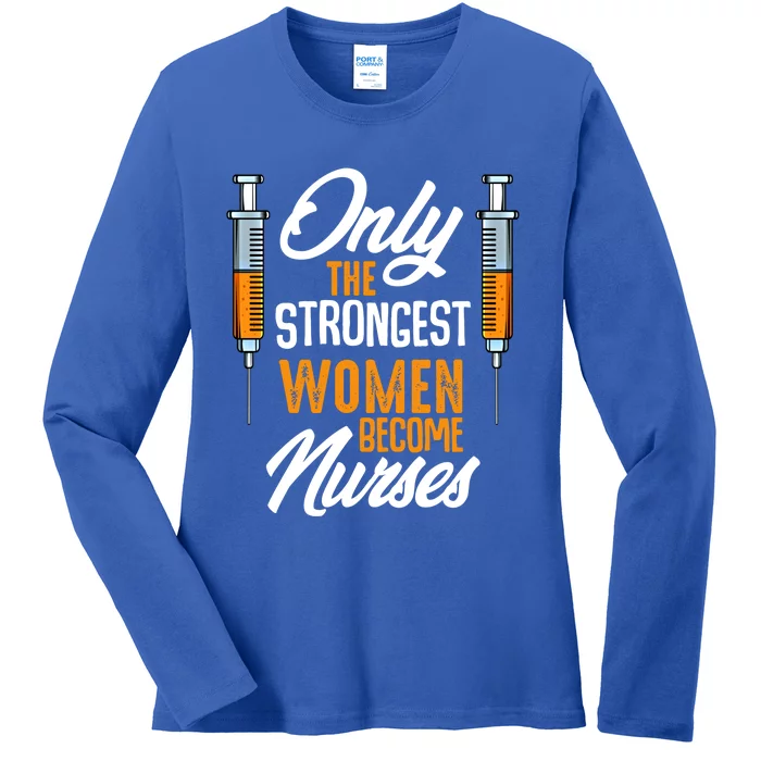 Nurse Funny Recover Nursing Care Profession Health Medical Gift Ladies Long Sleeve Shirt