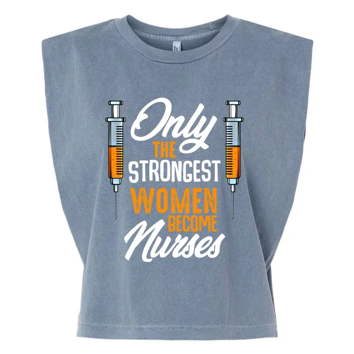 Nurse Funny Recover Nursing Care Profession Health Medical Gift Garment-Dyed Women's Muscle Tee