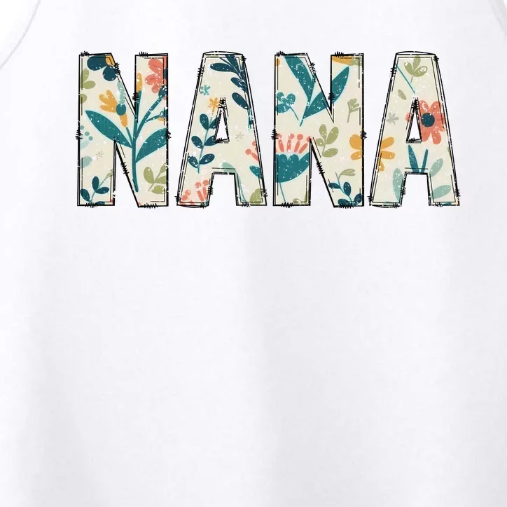 Nana Floral Retro Performance Tank