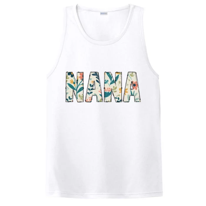 Nana Floral Retro Performance Tank