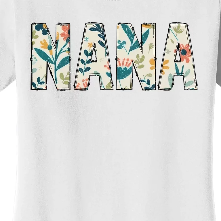 Nana Floral Retro Women's T-Shirt