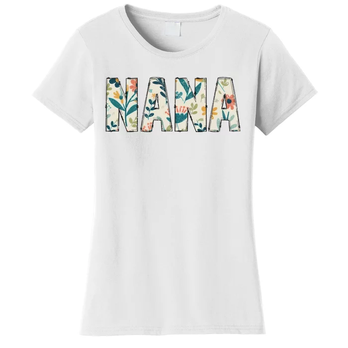 Nana Floral Retro Women's T-Shirt