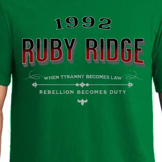 Never Forget Ruby Ridge When Tyranny Becomes Law Pajama Set