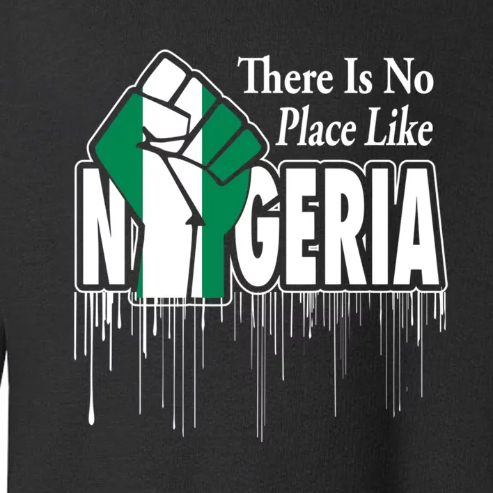 Nigerian Flag Raised Fist Toddler Sweatshirt