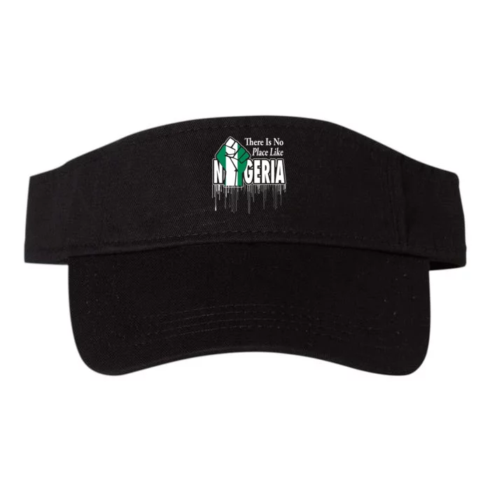 Nigerian Flag Raised Fist Valucap Bio-Washed Visor