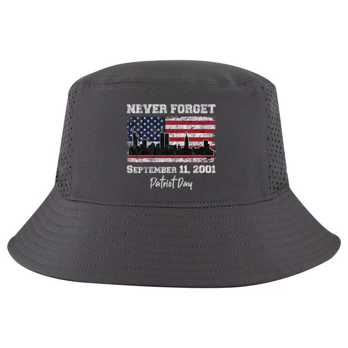 Never Forget September 11 2001 Memorial Day American Flag Cool Comfort Performance Bucket Hat