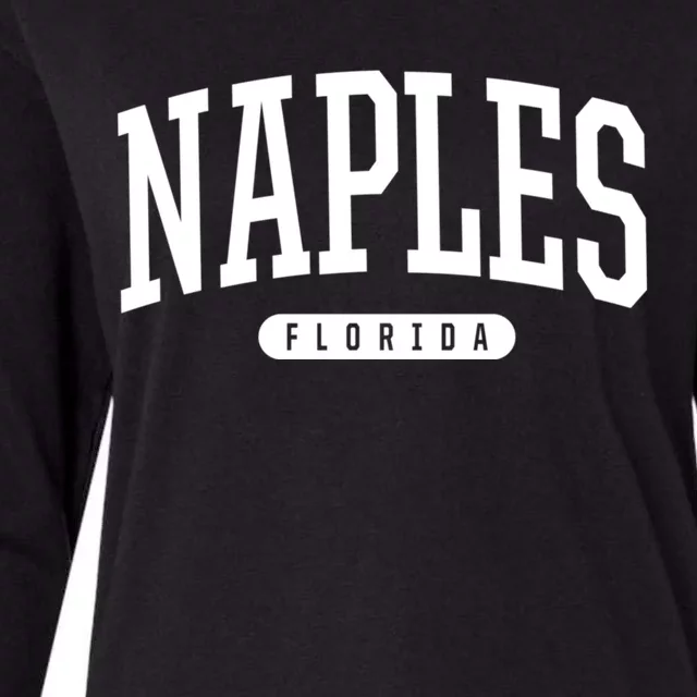 Naples Florida Souvenirs & Gifts College Style Naples Florida Souvenir Gift Womens Cotton Relaxed Long Sleeve T-Shirt