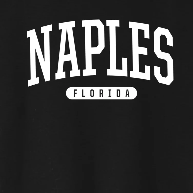 Naples Florida Souvenirs & Gifts College Style Naples Florida Souvenir Gift Women's Crop Top Tee