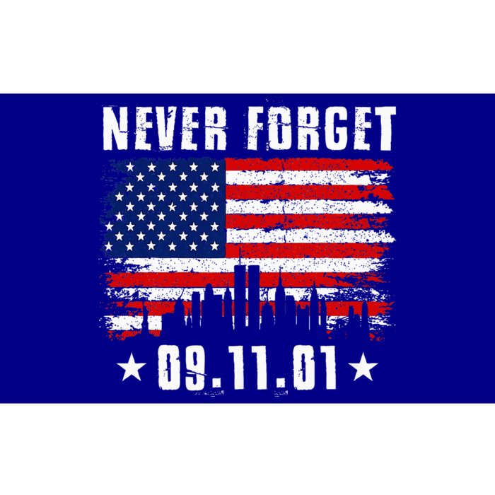 Never Forget September 11 2001 Memorial Day Bumper Sticker