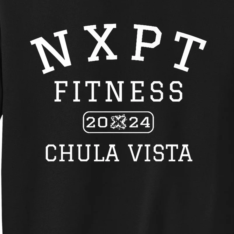 Nxpt Fitness Studio 2024 Retro College Style Chula Vista Ca Tall Sweatshirt