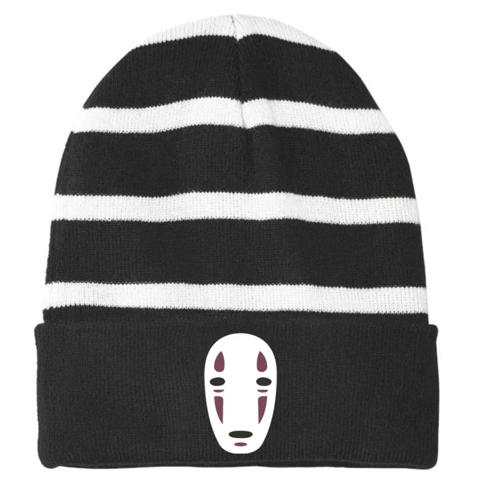 No Face Spirited Away Striped Beanie with Solid Band