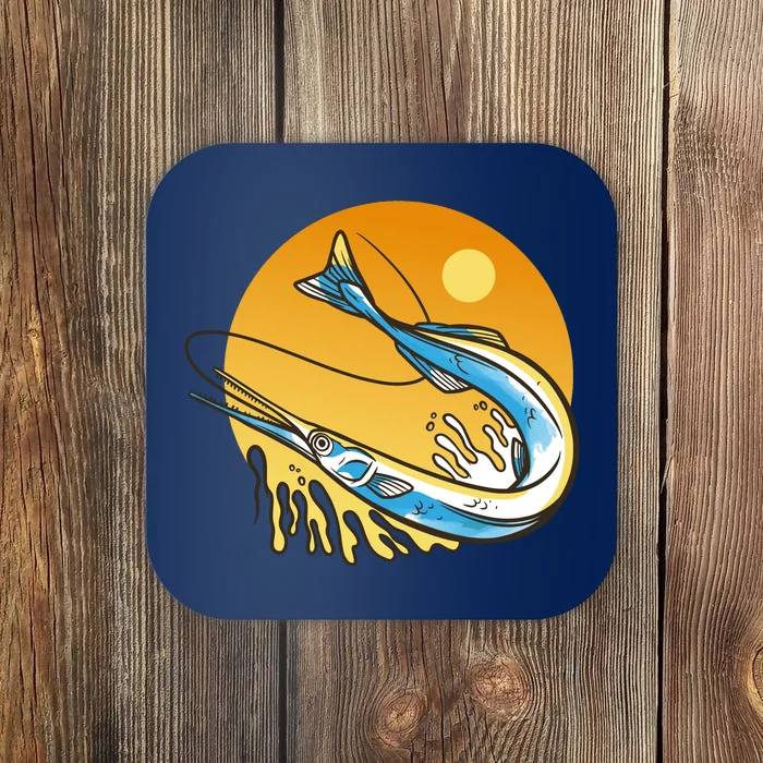 Needle Fish Sunset Coaster