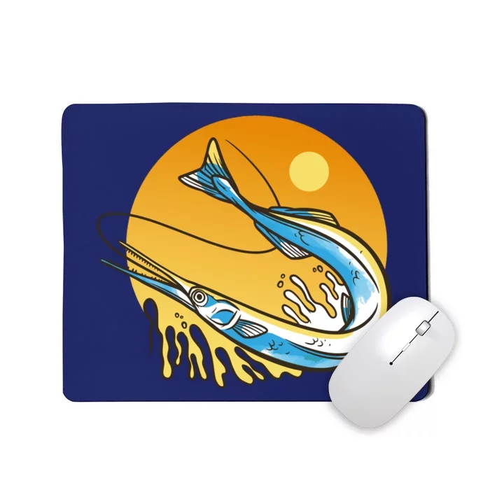 Needle Fish Sunset Mousepad